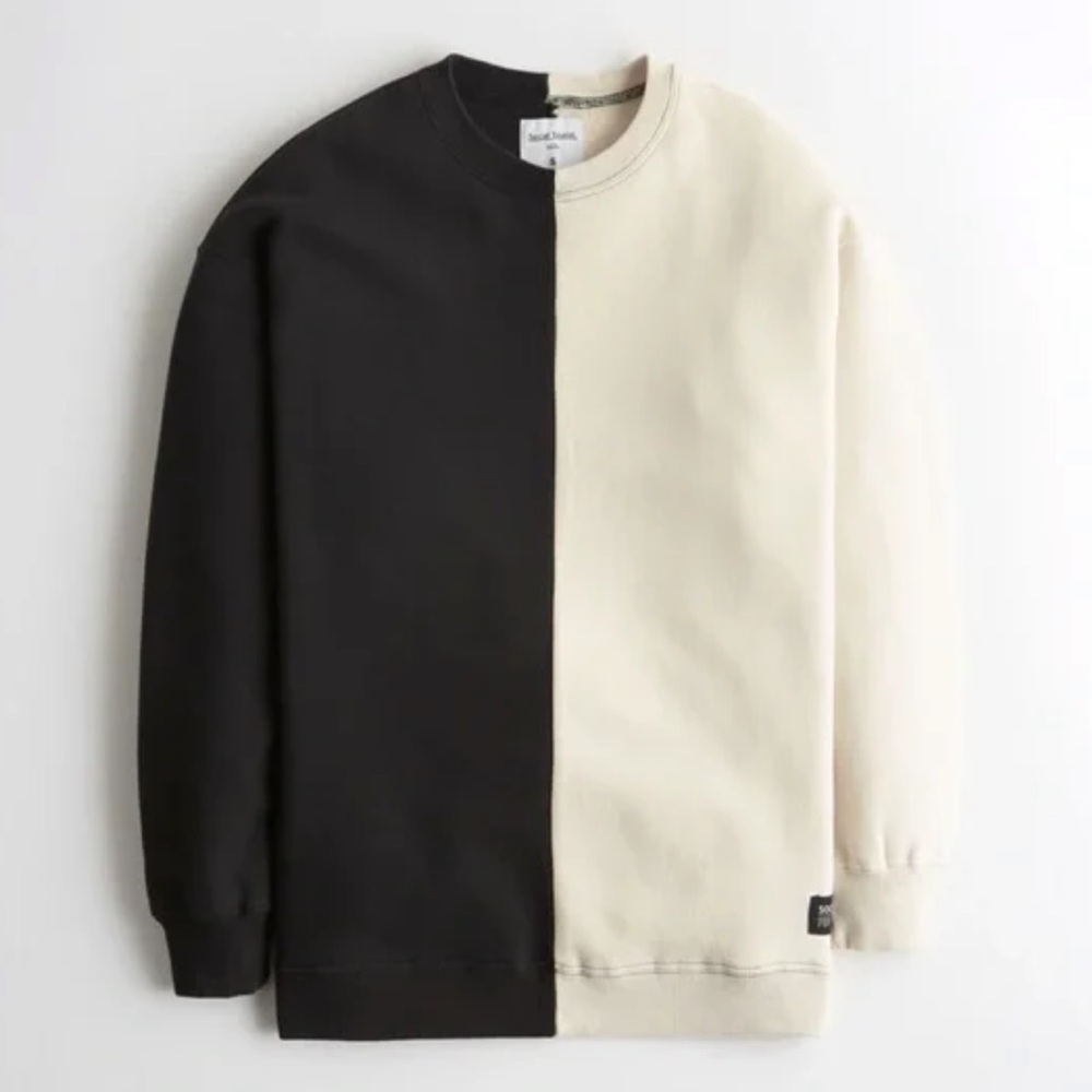 Social Tourist D’Amelio Inclusive Oversized Spliced Sweatshirt Black/White M